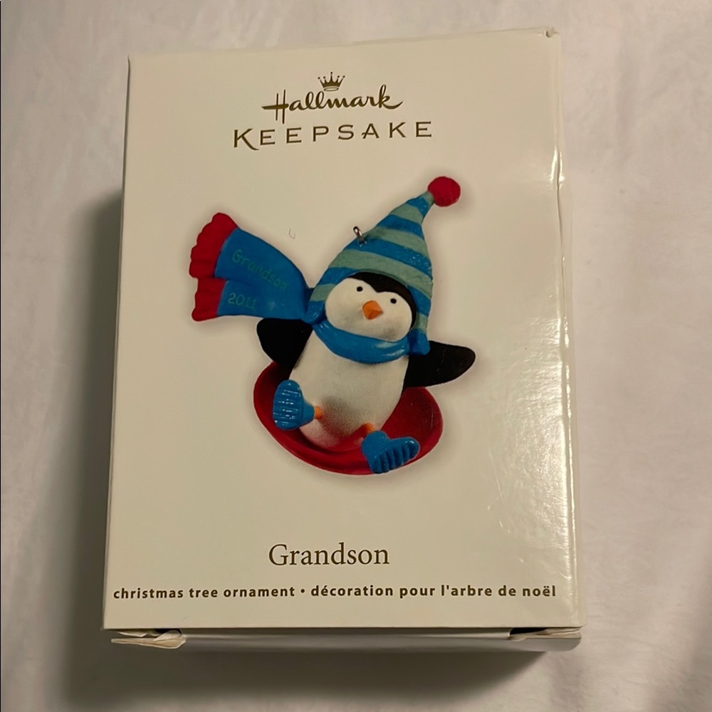 Hallmark Keepsake Penguin Ornament- Grandson 2011